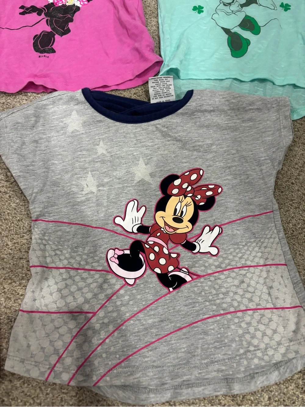 Lot of Toddler Girl Minnie Mouse Shirt Bundle 3T Gap Disney short sleeve tee